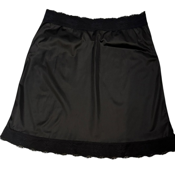 Black Lace Trim Slip - Picture 1 of 3